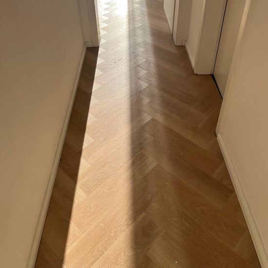 Boden Eiche Oleander im Fischgräten Design 