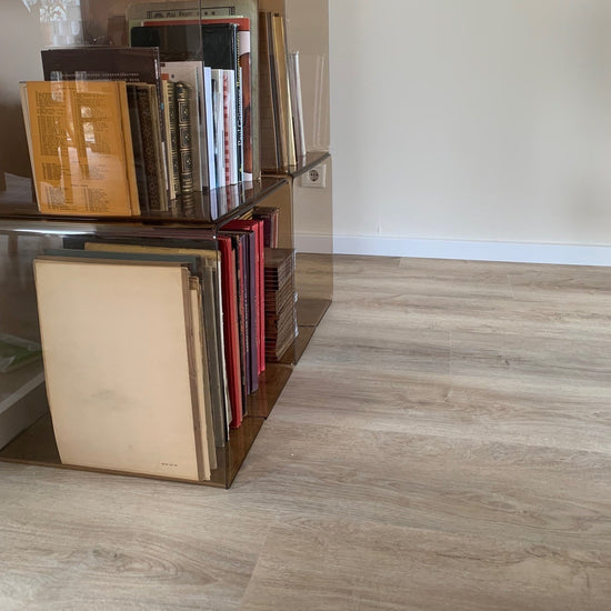Klick-Vinyl in beige Holzoptik
