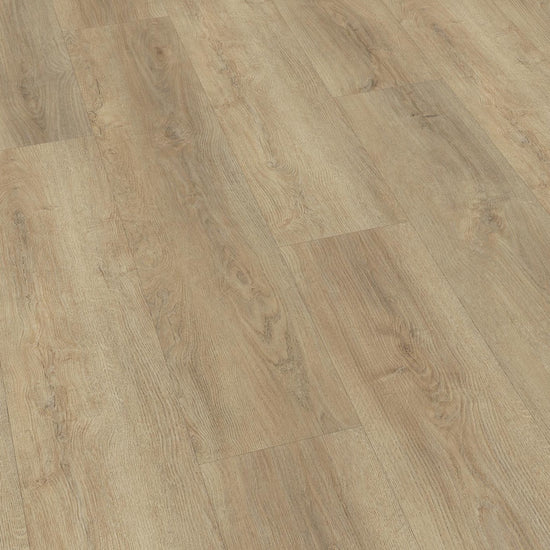 Klick-Vinyl in Braunbeige mit Holzoptik